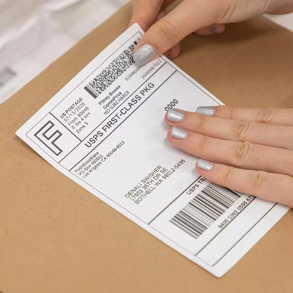 High Resolution Print Shipping Labels Eco Friendly For Enhanced Barcode Scanning