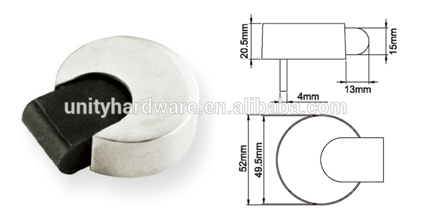 Stainless Steel Flush Bolt Door Accessories for Fire Door Easy Installation Different Length Option