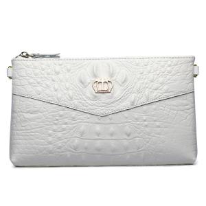 China Wedding Women Envelope White Leather Clutch Handbag wholesale