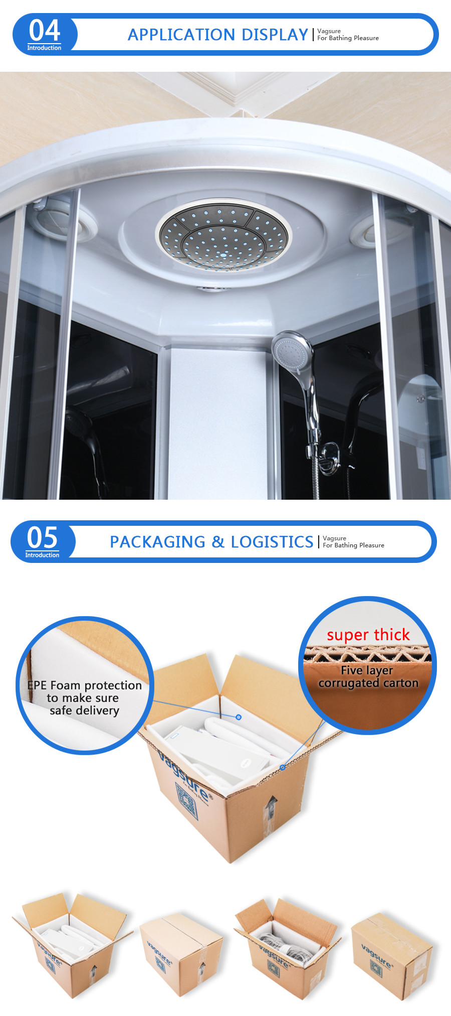 Fixed Overhead Rainfall Shower Head / Rainwater Shower Head CUPC Certification