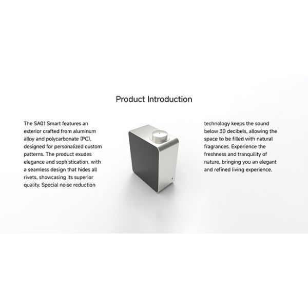 SA01 Aroma Scent Diffuser Machine , Black Hotel Air Freshener Machine 150ml