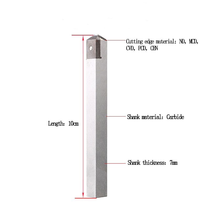 Jewelry MFG Standard MCD Diamond Lathe Tools For Polishing
