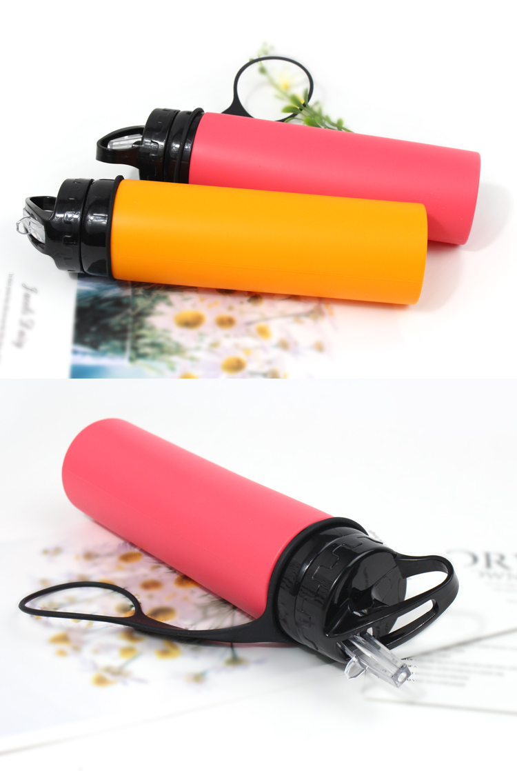 Portable Multifunction 600ml Collapsible Silicone Water Bottle