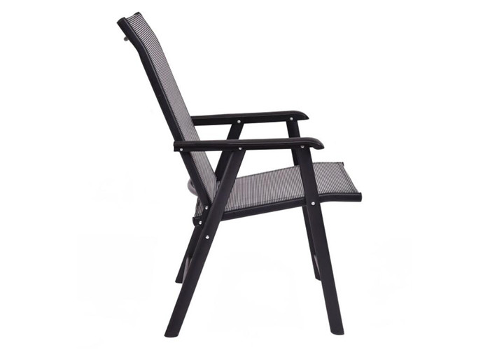 Multifunctional Outdoor Foldable Chair Textilene Patio Set High Density Weaving