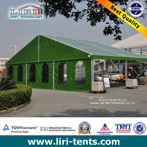 Large Green Camping marquee 15m for group camping supply in China