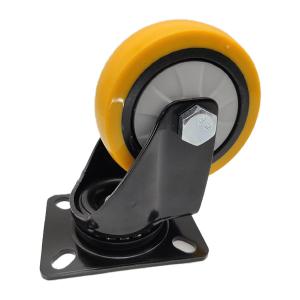 China 100mm 125mm Swivel Plate Industrial Wheels wholesale