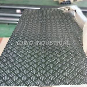 China 1500mm Width 5000 Series Aluminium 5 Bar Tread Plate wholesale