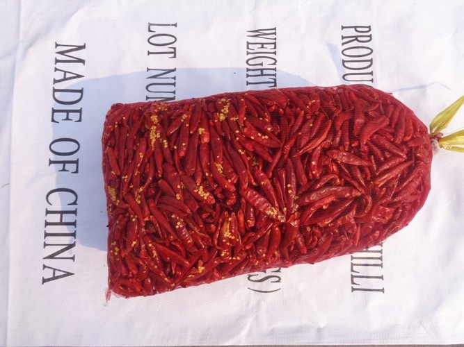 Dehydrating Sanying Tianjin Red Chilies Hot Peppers Mala Dried 20000SHU