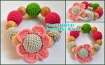 amigurumi helicopter Nursing necklace Breastfeeding necklace with crochet toy