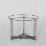 Grey Round Marble Kitchen Table Customized Circle Marble Dining Table