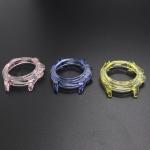 Carton Packing CZ Sapphire Crystal Watch Case For Watch Manufacturers