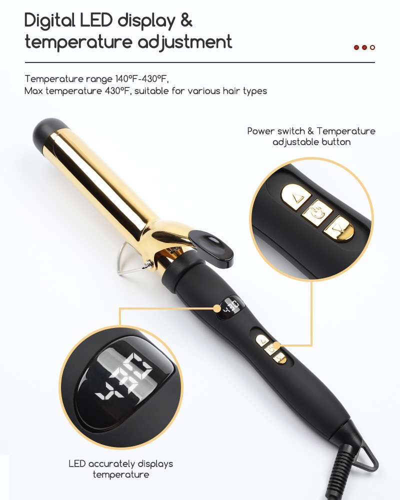 Titanium Professional Series Ceramic Hair Curling Wand New Salon Tools