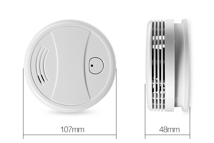 90db Wifi Gas Smoke Alarm Detector , Battery Operated Smoke Detectors