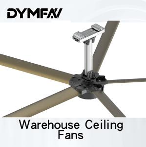 China 10ft Aluminum Industrial HVLS Fans Solar Energy Workshop Big Commercial Ceiling Fans wholesale