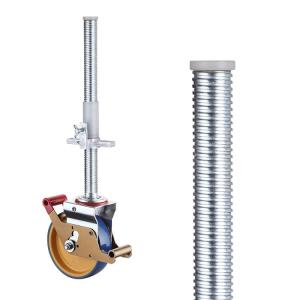 China 125mm PU Adjustable Scaffold Wheels , 600kg Capacity Caster Wheel Scaffolding wholesale