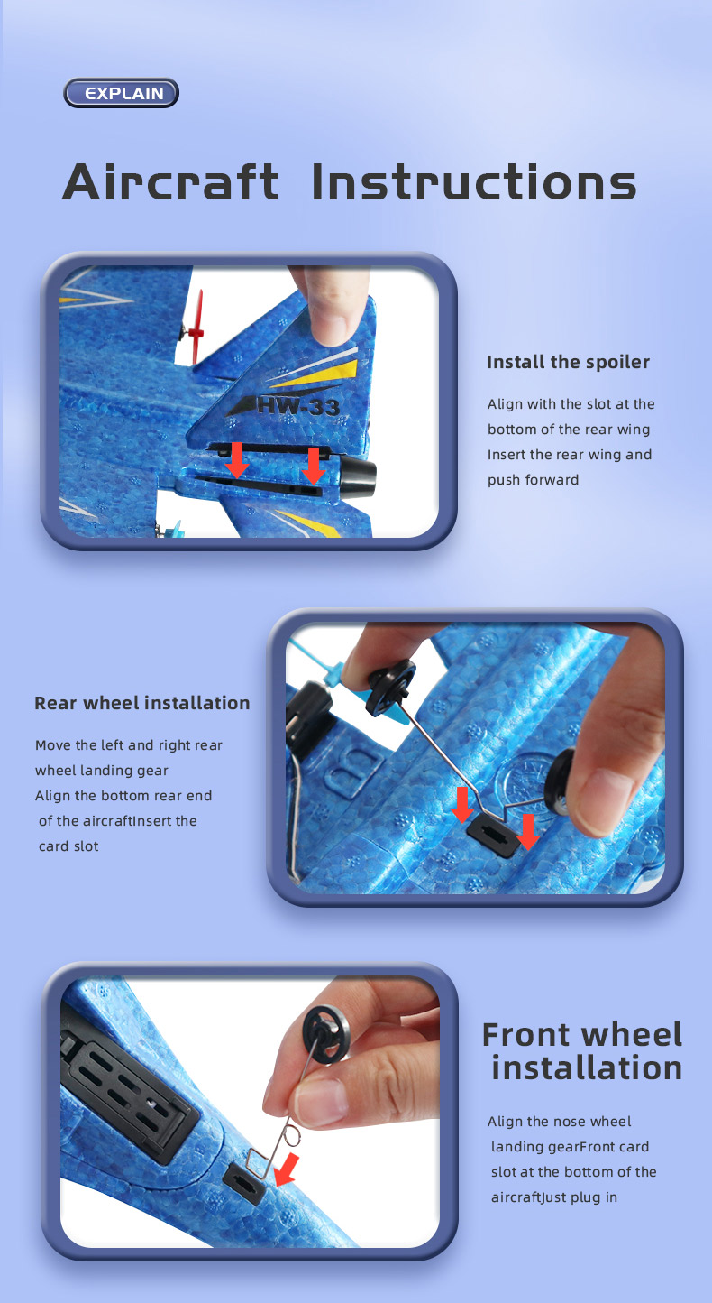 Remote Control Amphibious Fighter Fixed Wing Glider with 12-15 Minutes Flight Time