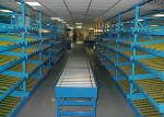 FIFO Carton Flow Rack Corrosion Protection First - In First - Out Garage Shelves