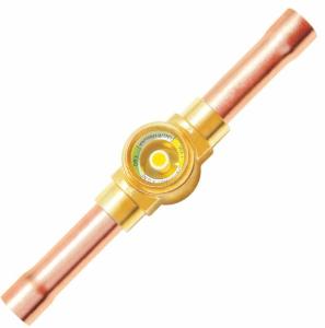 China Brass Body Refrigeration Sight Glass AC WODE Custom -40 Degree wholesale