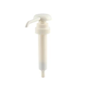 China White Quantitative Thick Jam And Syrup Dispenser Pump Hand Press Food Grade Plastic wholesale