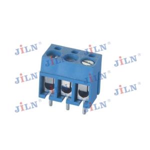 China Blue Color 5.0 mm Pitch Screw Terminal Blocks Female DIP Type JL300 wholesale