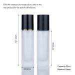 30ml Empty Foundation Bottle Simplicity Redefined Frosted Glass With Black