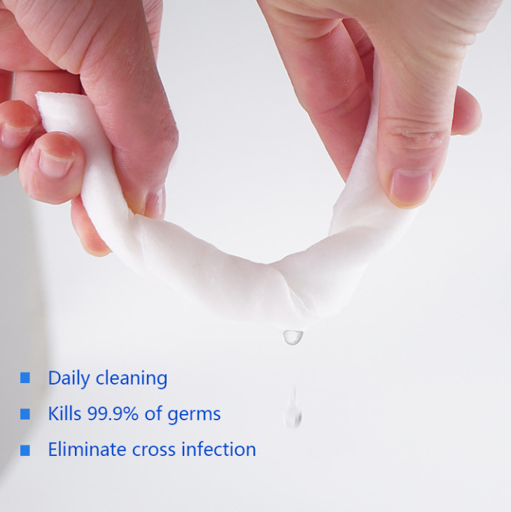 75 Percent Alcohol Wipes 60-100pcs/barrel ISO CE FDA Approved