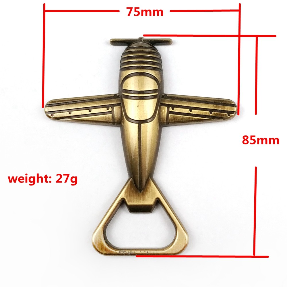 3" Zinc Alloy Die-Cast Airplane Bottle Opener For Special Occasions To Create Perfect Gift