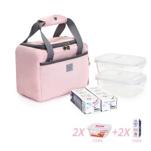 China OEM Big Compartments D14cm Insulated Lunch Cooler Bags wholesale