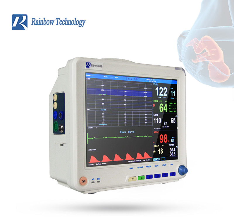 Anti ESU Fetal Heart Monitor 9 Parameters Fetal Maternal Monitor