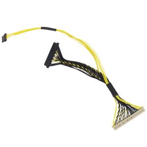 China Electronic Lcd Lvds Cable Rubber Silicone Insulated 30pin 40pin Lvds Cable wholesale
