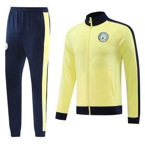 China Yellow Quick Dry Football Jersey Tracksuit Polyester Soccer Training Suit wholesale