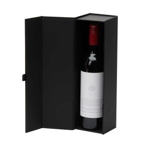 China Personalized Wine Gift Box Magnetic Single Red Wine Bottle Packaging Box wholesale