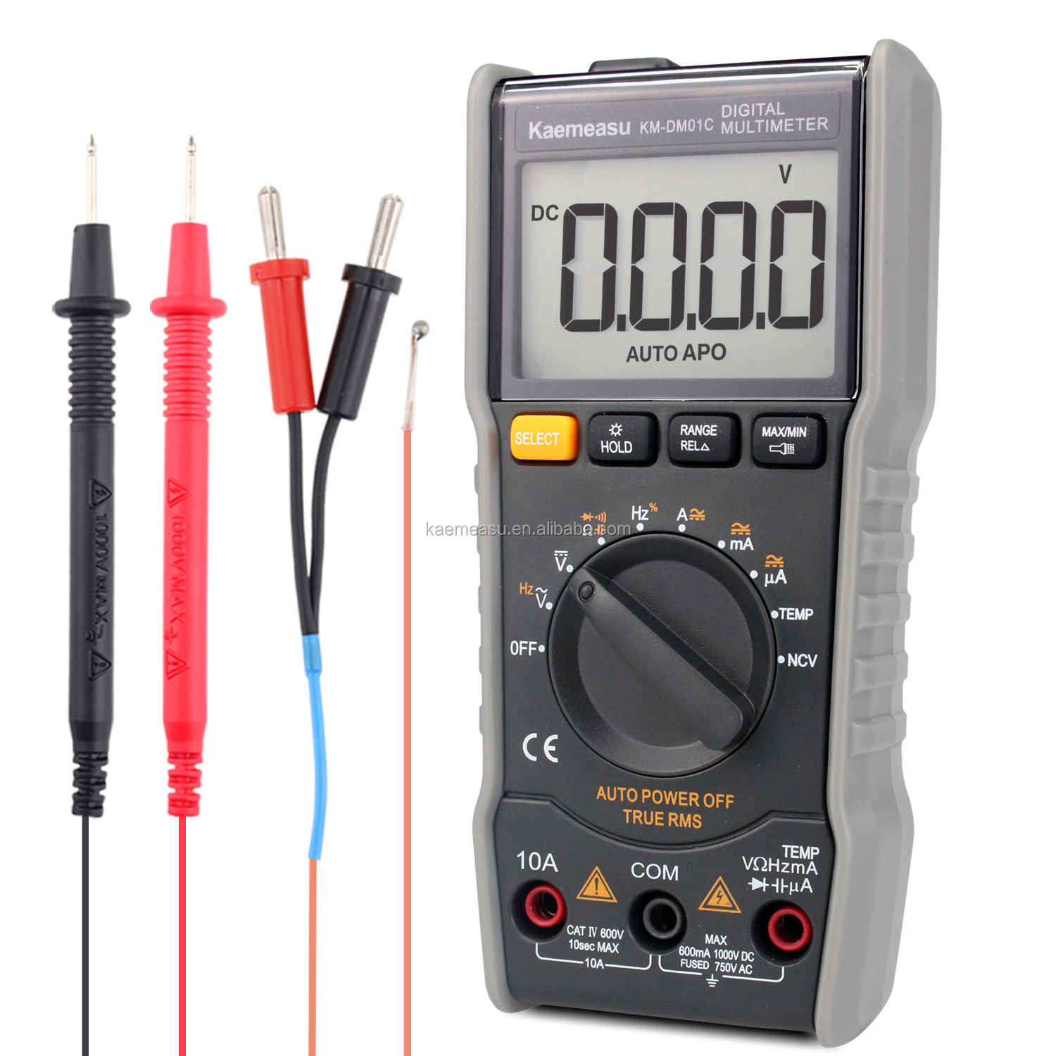 Auto Range Smart Measurement electrician 6000 counts Bench Digital Multimeters With Ncv T-rms function
