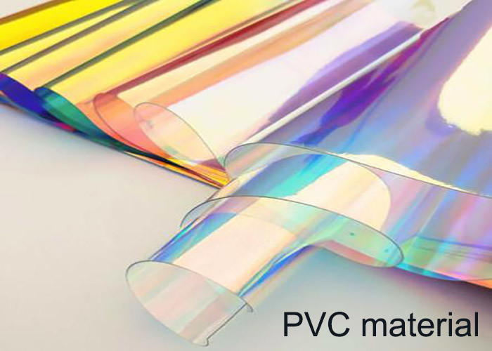 Transparent Rainbow Apparel Patch Custom Embossed 3D Logo PVC Film Material