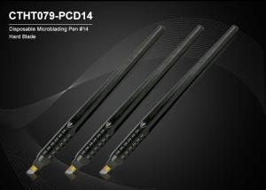 China Black Disposable Microblade Pen With Hard Blades / Non - skid Grip wholesale