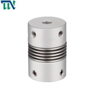 China Aluminum Bellows Shaft Coupling Bellow Motor Starter Setscrew 16mm 19mm wholesale