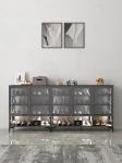 15mm MDF Wooden Large Capacity Shoe Cabinet Rack Heatproof Woodgrain