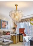 Round Multilayer Crystal Chandelier for Living Room Dining Room kitchen pendant