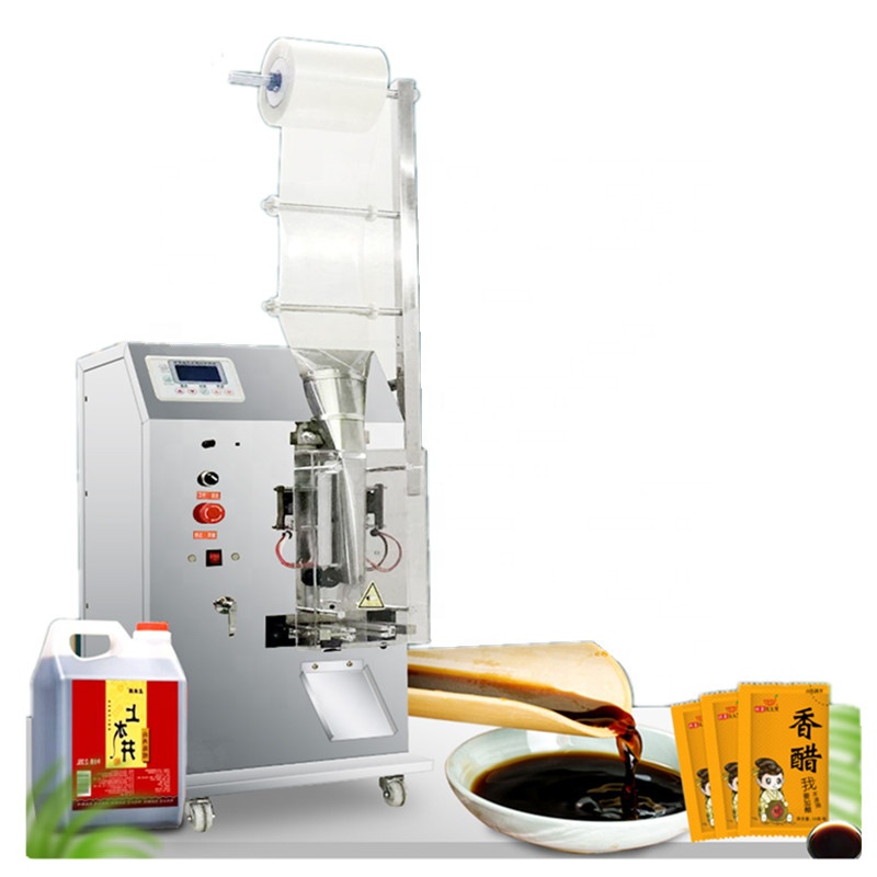 3 Side Seal Small Vertical Packaging Machine , Automatic Sauce Pouch Packing Machine