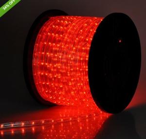 China electrical wire color red 2 wire outdoor christmas rope lights wholesale