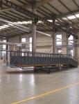 Industrial Steel Scissor Lift Table 48 Inches Lifting Height Yellow Push Button