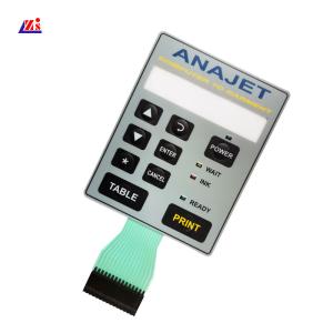 China 210mm*150mm PC PET 100MA Waterproof Membrane Switch wholesale