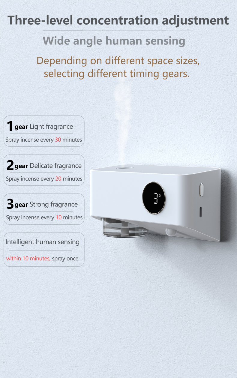 HOMEFISH Aroma Scent Essential Oil Diffusers Intelligent Fragrance Machine 40ml OEM ODM
