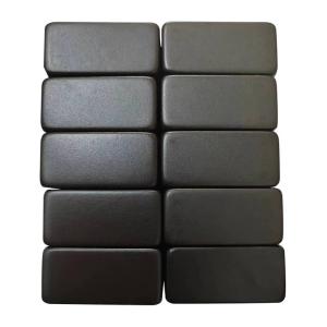 China NdFeB rare earth magnet high performance shape square black epoxy coating strong magnet wholesale