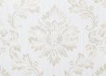 Living Room Washable Vinyl Wallpaper , White Damask Pattern Wallpaper