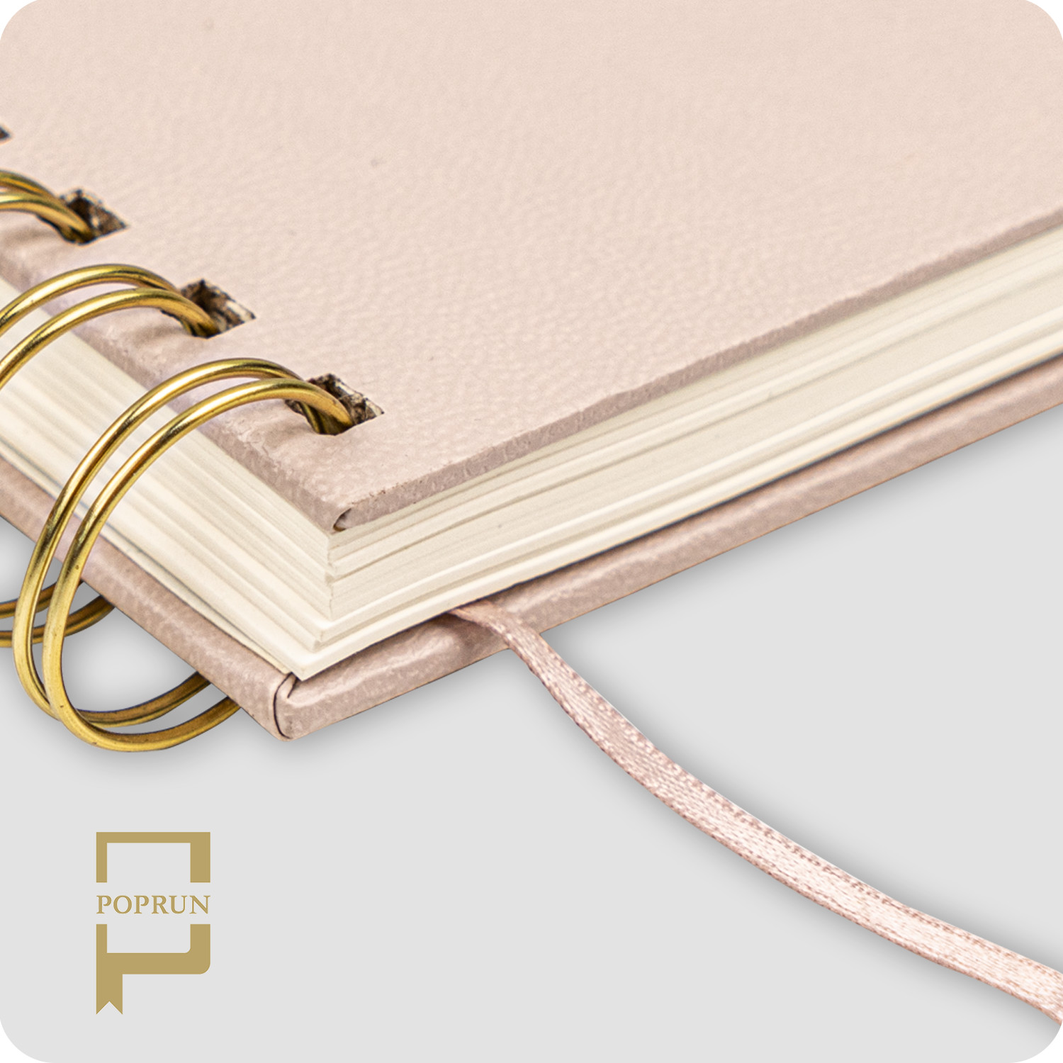 Leatherette Custom Hardcover Planner Jul. 2023 Jun. 2023 Light Pink