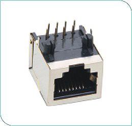 China Nickel Rj45 Jack Connector Single Port wholesale