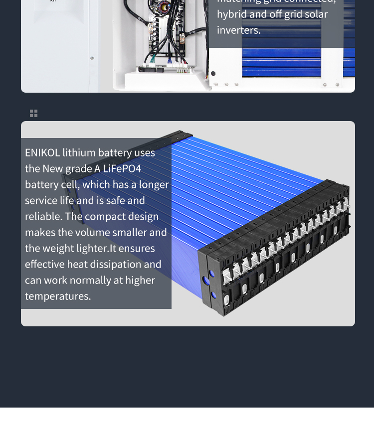 Lifepo4 5kw Home Energy Storage Battery Lithium Iron Phosphate Battery 48V 100ah