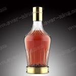 Heat Resistant Clear 750ML Rum Glass Bottle With Metal Cap