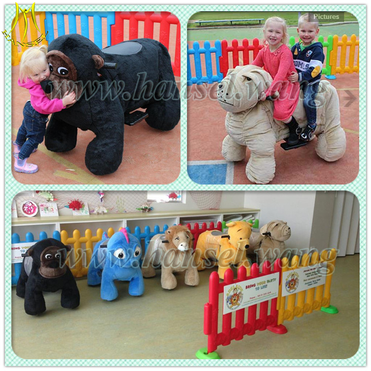 Hansel battery operated walking animal rides for mall